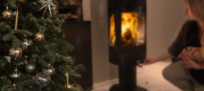 Jøtul F 373 Advance med juletre