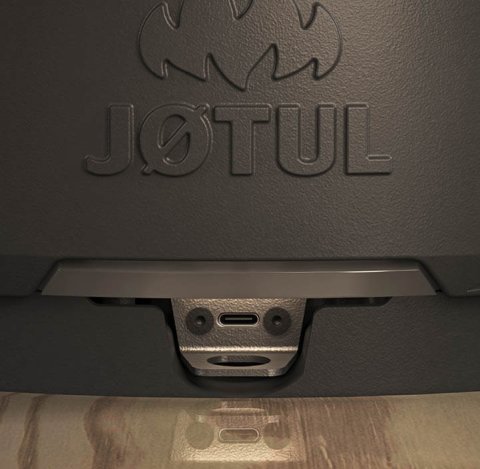 Detalj: USB-C port på Jøtul F 174 med Zensoric